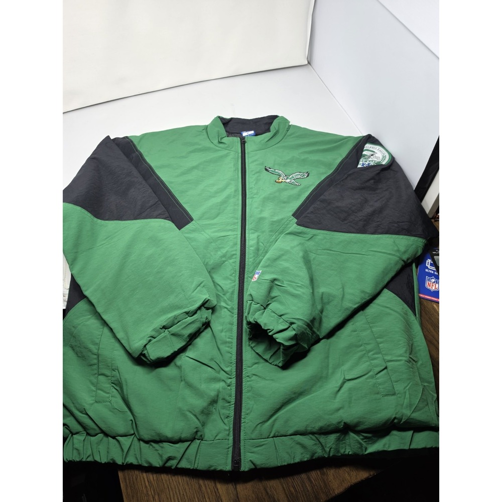 NFL Ultra Game Philadelphia Eagles Men's Kelly Green Full Zip Jacket Sz XL